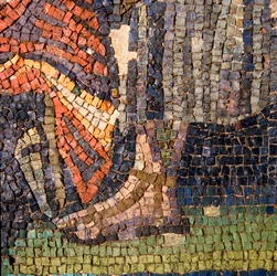 Mosaïque murale (détail)